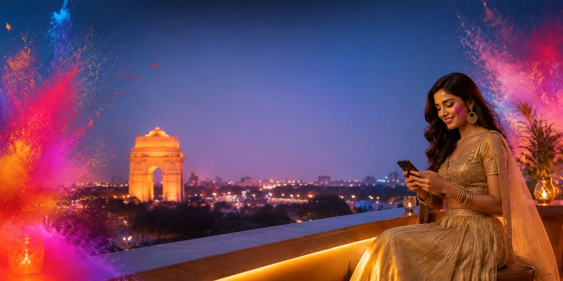 User registering an account on mobile casino in Delhi